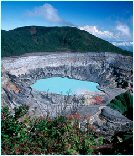 The Po�s Volcano, largest crater in the world, Central Valley, Costa Rica