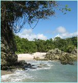 Secluded beach in Costa Rica