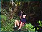 Ziplining through the trees in Costa Rica